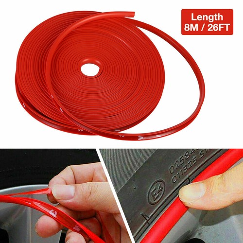 Red car wheel hub - red,