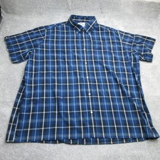 Brutus Shirt Mens 4XL XXXXL Navy Check Plaid Greatfit Casuals Mod Ska Terrace