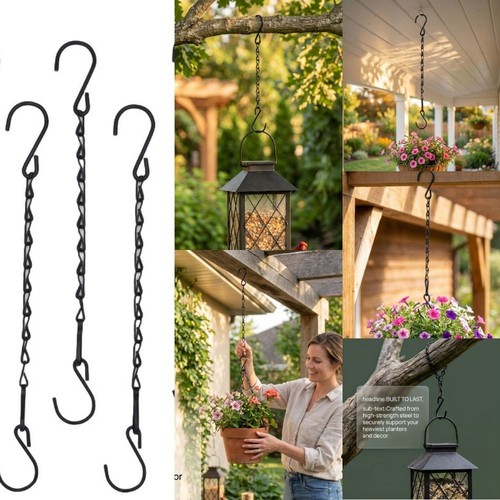 10pcs black iron hanging - black,