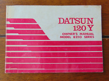 Datsun 120Y Owners Manual Model B210 Series 1976 Nissan