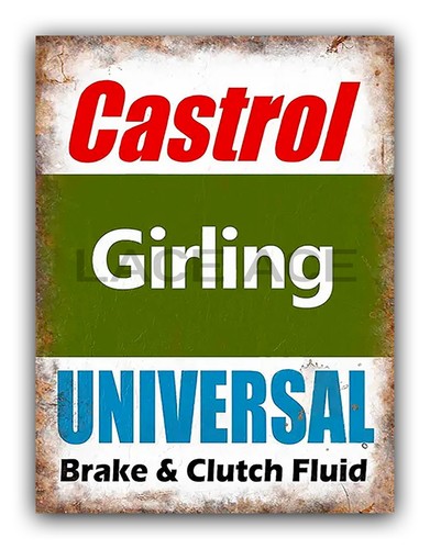 Vintage style castrol girling - vintage,