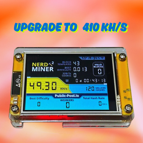 Nerdminer hashrate 377kh s - nerdminer,