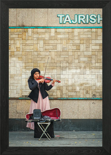 Persian girl playing violin - persian,