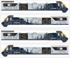 Adhesive Vinyl Class 43 HST Decal suit OO gauge Hornby / Lima - Scotrail livery