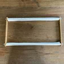 Wooden Embroidery Cross Stitch Scroll Frame Rotating Tapestry Frame 21” x 11”