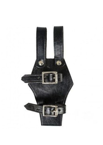 Adjustable black leather - leather, sword