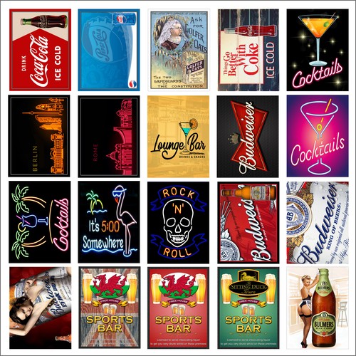 Various retro tin metal - retro,