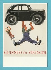 ADVERTISING  -  MAYFAIR  POSTCARD  -  GUINNESS  CAR  MECHANIC