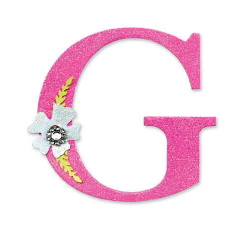 Sassy serif letter - serif, sizzix