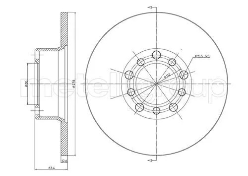 Brake disc solid 0046 - disc, 23-0046