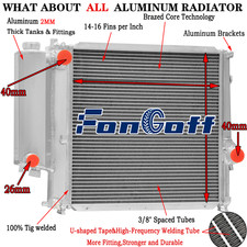2 Rows Radiator Fit BMW 318i