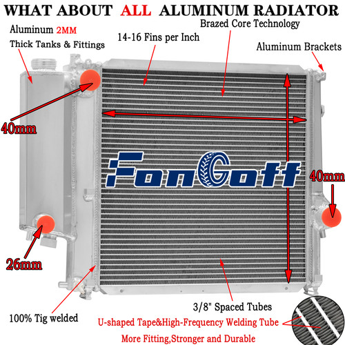 Row radiator for bmw 318i - row,