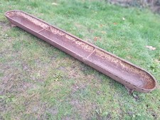 Antique Cast Iron Pig Trough Garden Tank Planter RANSOMES SIMS IPSWICH 5ft 