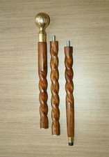 Nautical Design Handle Full Sold Brass Knob Wood Walking Stick Vintage Cane gift