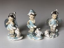 Regency Art Fairy bundle x 3 Fairies Fantasy Mythical Blue and White Small