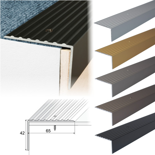 Aluminium stair nosing - 1.2m,
