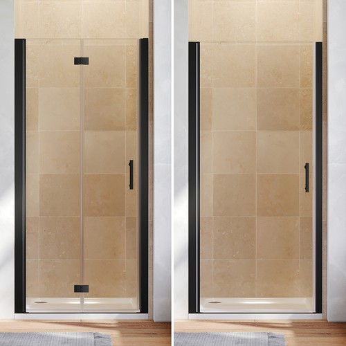 Frameless shower enclosure - shower,