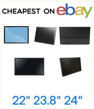 22" 23.8" 24" PC COMPUTER MONITOR VGA HD FLAT SCREEN DISPLAY MAJOR BRANDS