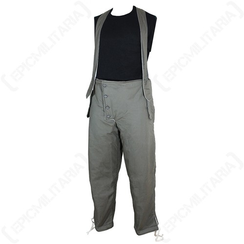 Woolen padded trousers with - woolen,