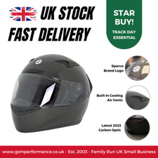Sparco Club X1 Carbon ECE Approved Full Face Race/Karting/Track Day Helmet