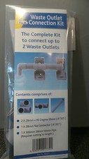 CARAVAN DOUBLE WASTE DRAIN AWAY WATER OUTLET HOSE PIPE TO WASTE HOG 80021
