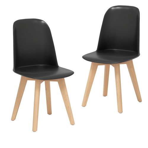 Set plastic dining chairs - set, of