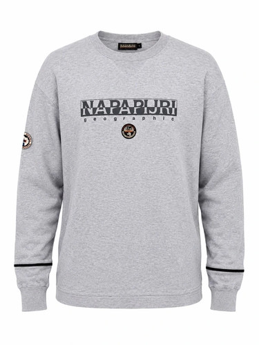 Napapijri geographic grey crew - napapijri,