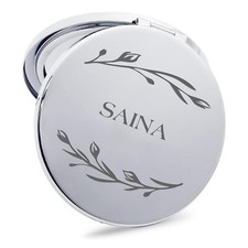 Personalised Compact Mirror Floral Handbag Pocket Mirror Christmas Birthday Gift
