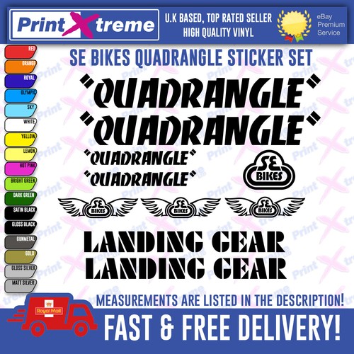Quadrangle bmx vinyl - vinyl, decals
