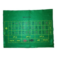Roulette Baize Felt Cloth Mat Casino 60 x 45cm