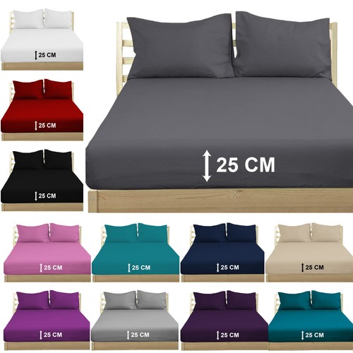 Extra deep 25cm fitted sheet - deep,
