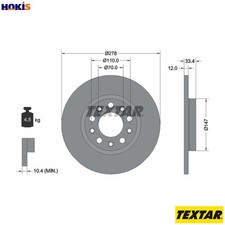 2x BRAKE DISC 92326503 FOR