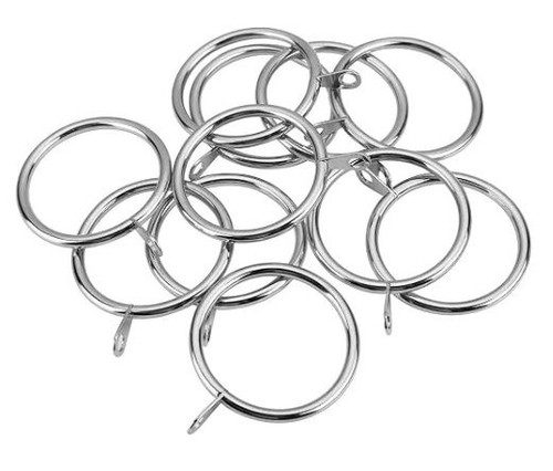 Pack silver metal curtain - metal,