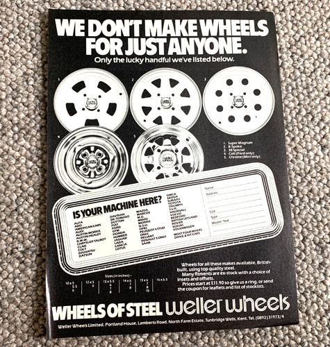 Weller wheels 1980s - wheels,
