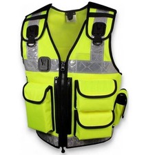 Safety Protect One Size Fits All High Vis Utility Vest Protect Safety Vest