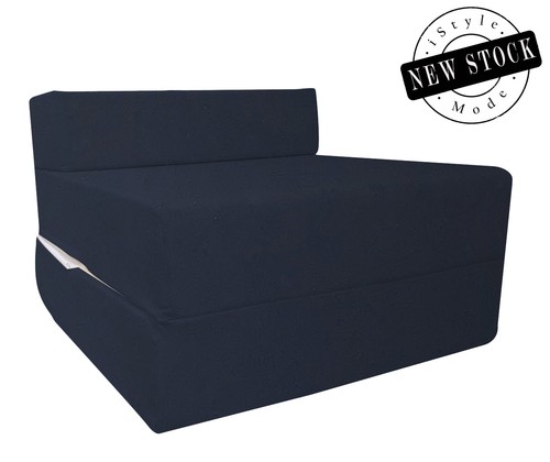 Navy single foldable bed - navy,