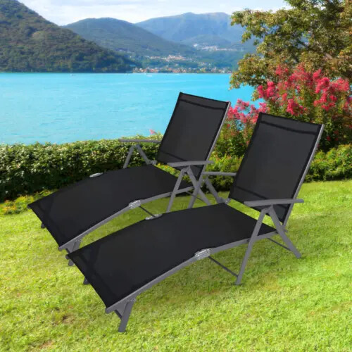 Reclining sun loungers garden - sun,