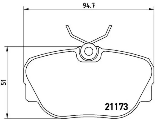 Brake pads 010 brembo - brembo, for