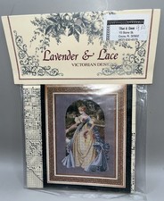 Lavender & Lace Cross Stitch Pattern “Queen Anne’s Lace” NEW
