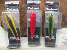 TALON 3" FLOATING WOODEN DEVON MINNOWS 3 COLORS AVAILABLE.