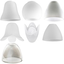 Replacement Glass Light Shades Frosted Petal Tulip Lampshade Chandelier Pendant