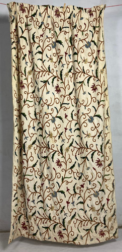 Vintage french crewel - vintage, floral