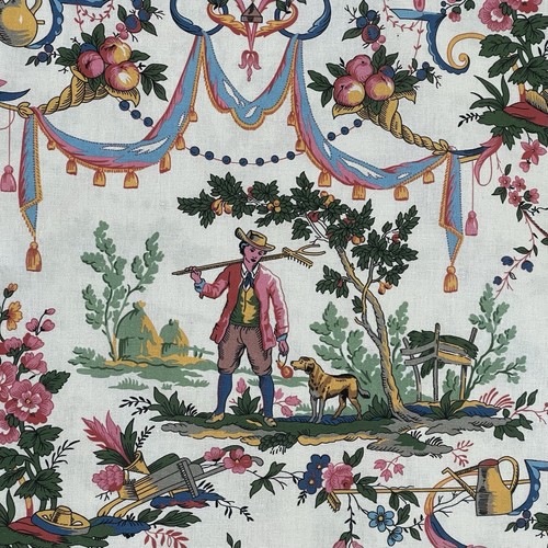 Toile jouy french printed - de,