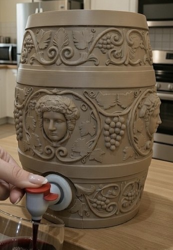 Wine barrel bag box - 3l,