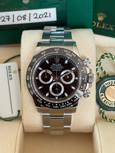 Rolex daytona black dial - rolex,
