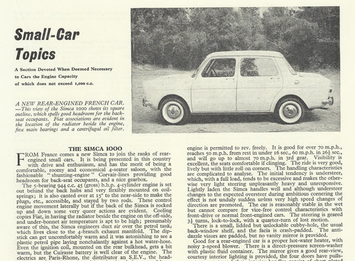 Simca 1000 944cc - 1000, original