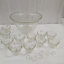 Vintage Pressed Glass Punch
