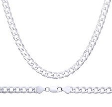 925 Sterling Silver Curb Chain