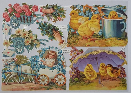 Vintage style paper scraps - style,