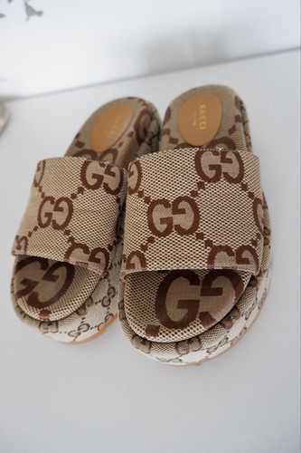 Gucci beige brown canvas - gg,